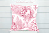 Seamless Antique Rose Pink Toile Scrapbooking Journaling Backgrounds Digital Paper Printable Tiling | Instant Download CU