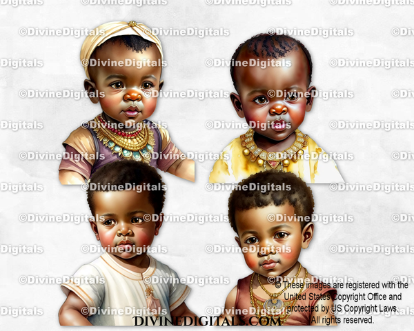 Baby Boy Portraits Babies of Color 101-104