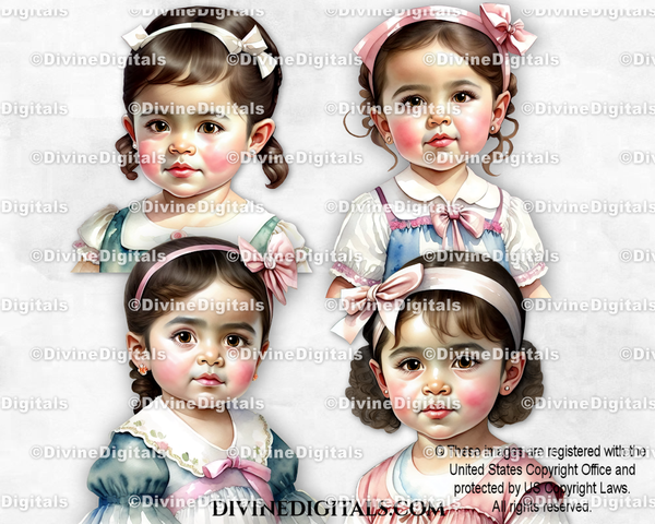 Baby Girl Portraits Babies of Color Latina 101-104