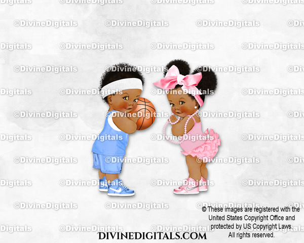 Basketball Bows Blue Pink Big Bow Baby Boy Girl DARK Puffs