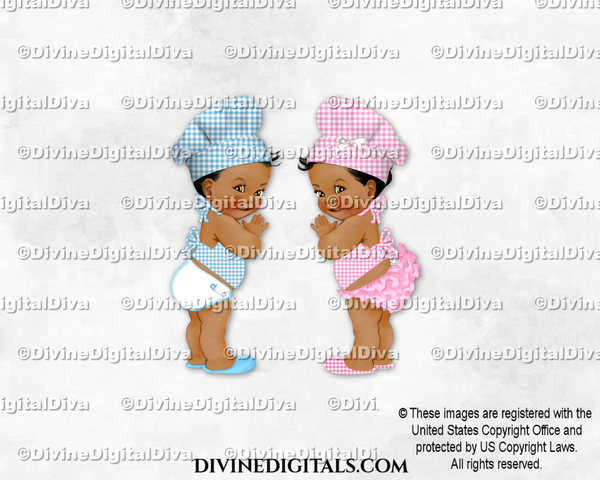 Little Chef BabyQ Blue Pink Hat Apron BBQ | Boy Girl DARK