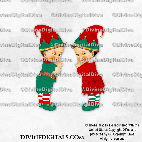 Christmas Elves Hat Stripes Red Green Baby Boy Girl LIGHT