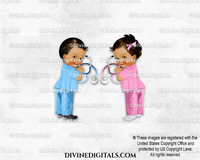 Nurse Doctor Scrubs Medical Hospital Light Blue Pink Baby Boy Girl MEDIUM