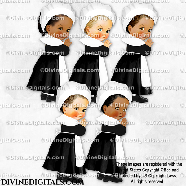 Pilgrim Black Dress Hat Apron Buckle Shoes Thanksgiving Baby Girl
