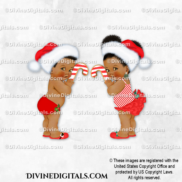 Prince & Princess Christmas Santa Hat Candy Cane Red Baby Boy Girl DARK