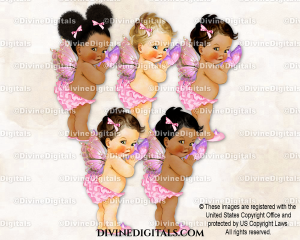 Butterfly Princess Wings Light Pink Lavender Baby Girl