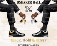 Sneaker Ball Men's Legs Trouser Tux Fashion Party | Transparent Clipart Digital Images PNG Instant Download