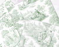 Seamless Antique Green Verte Toile Scrapbooking Journaling Backgrounds Digital Paper Printable Tiling | Instant Download CU