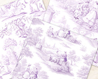 Seamless Antique Lavender Toile Scrapbooking Journaling Backgrounds Digital Paper Printable Tiling | Instant Download CU