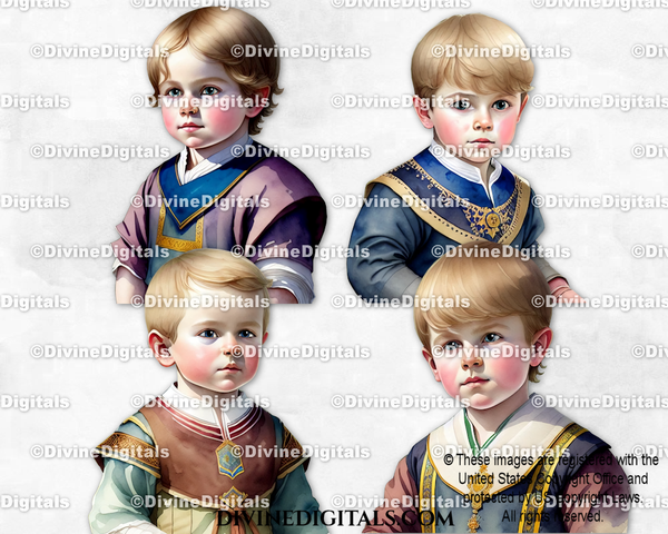 Baby Boys Portraits Sweden Traditional Swedish Clothes 101-104
