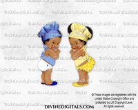 Little Chef BabyQ Royal Blue Yellow Hat Apron BBQ | Boy Girl DARK Puffs