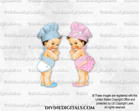 Little Chef BabyQ Blue Pink Hat Apron BBQ | Boy Girl LIGHT