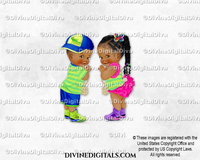 Hip Hop Fresh Royal Blue Green Hot Pink Prince Boy Girl DARK Braids