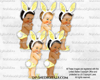 Easter Bunny Yellow Ears Cottontail Slippers Baby Boy