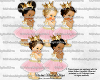 Tulle Dress Blush Pink Gold Ballet Shoe Crown Baby Girl