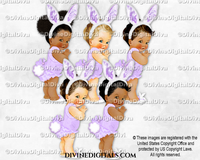 Easter Bunny Lavender Ears Cottontail Slippers Baby Girl