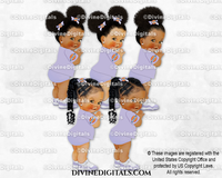Lavender Diaper T Shirt Sneakers Baby Girl Babies of Color
