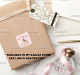 Paris Vignette Cherry Blossoms Eiffel Tower Gift Boxes Pink Gold Baby Girl Dark Tone