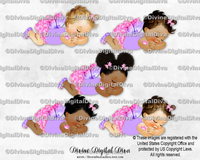 Sleeping Butterfly Princess Wings Pink Lavender Baby Girl